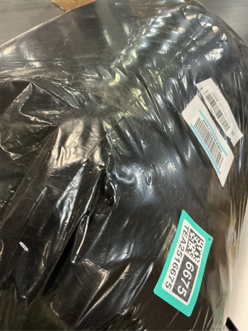 Condition photo showing As Is for LUCID Lavender Infused 3 Inch Memory Foam Mattress Topper with 5 Zones – King Size – Plush Feel – CertiPUR Certified – Dorm Room Essentials 3 Inch King Lavender