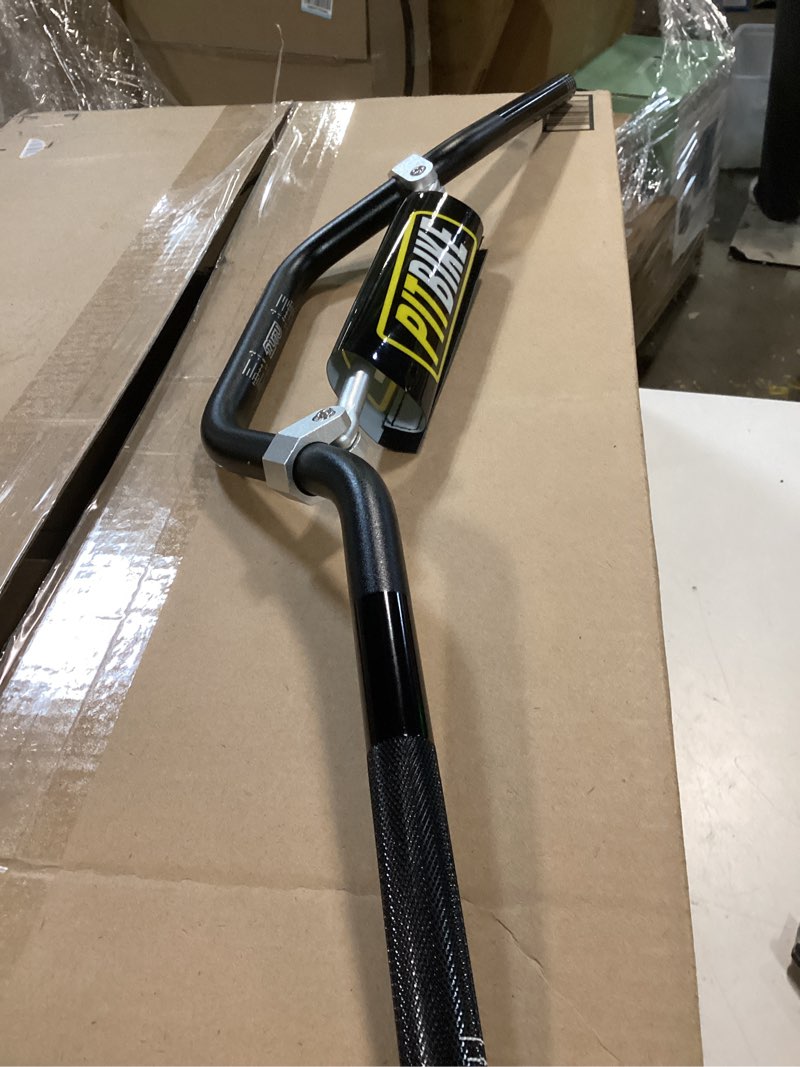 Condition photo showing Good Condition for Universal 7/8 Inch 22mm Dirt Bike Handlebars, Upgraded Pit Bike Handlebar with Foam Pad for Motocross CRF YZF KXF KLX RMZ DRZ Pit Dirt Bike ATV Quad - Black Black WITH Foam Pad