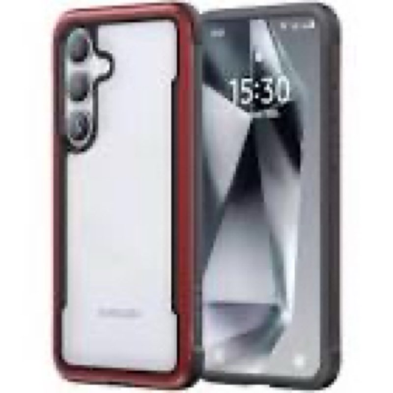 raptic shield case compatible with samsung galaxy s24+ plus–shockproof military grade protection, du