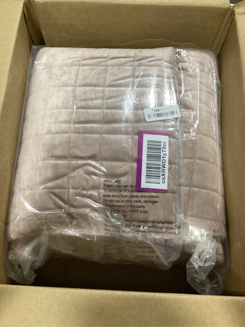 Condition photo showing Good Condition for RECYCO Luxury Velvet Quilt Set Full Queen Size Bedding Sets, Ultra Soft Velvet Comforter Set, Lightweight Channel Box Stitch Oversized Bedspread Coverlet for All Season, with 2 Shams, Rose Pink Full/Queen (88" x 92") Rose Pink