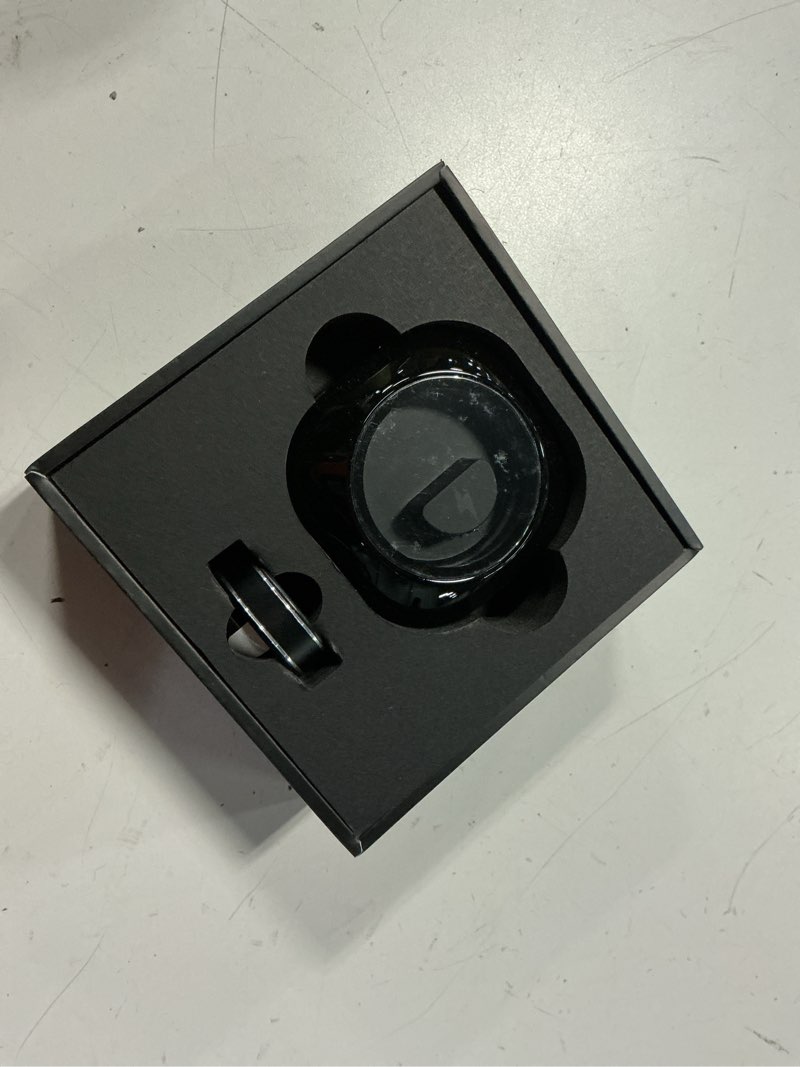 Condition photo showing Good Condition for smart ring for men women – fitness tracker ring with heart rate, spo2, blood pressure, sleep monitoring, step & calorie counter, no subscription fee, ios & android compatible (black, 9) #9 black