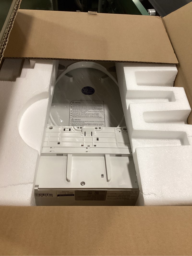 Condition photo showing New/Like New for FVZ Bidet Toilet Seat Elongated Smart Heated Toilet Seat with Warm Water & Dryer, Feminine & Child Wash, Self-Clean Stainless Steel Nozzle, Adjustable Water Pressure, Slow Close Lid White Elongated