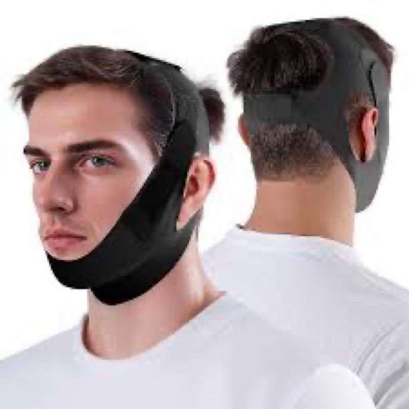 NOIKO Chin Strap for Sleeping, Effective Anti Snoring Device, Snore Stopper Breathable and Durable for Adult
