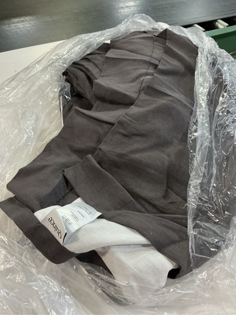 Condition photo showing Good Condition for european linen room darkening curtain - single panel color: storm(96inx120in)