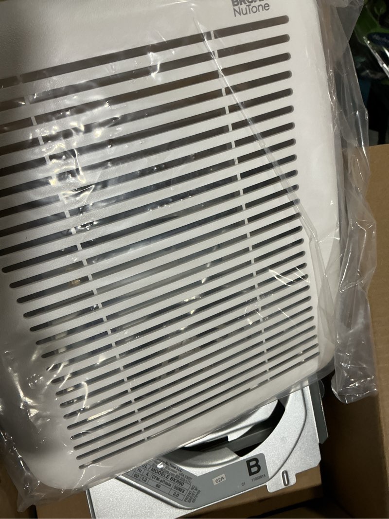 Condition photo showing Good Condition for broan-nutone quickit 60 cfm 3 sones bathroom ventilation fan upgrade kit