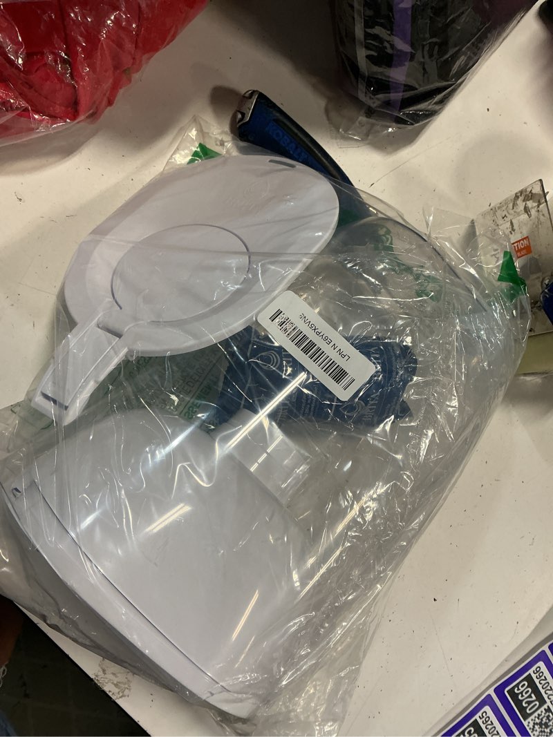 Condition photo showing As Is for brita water pitcher, everyday elite filter, removes 99% of lead, includes 1 filter, 10-cup capacity, white