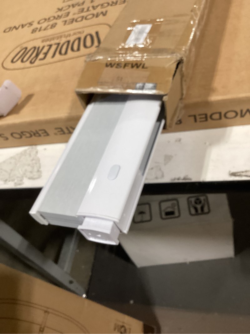 Condition photo showing Good Condition for seeye no drill cordless cellular shades, blackout honeycomb blinds for indoor window,thermal insulated noise reduction, easy install for bedroom, living room, office, custom size, white white-blackout 2"w x 2"h
