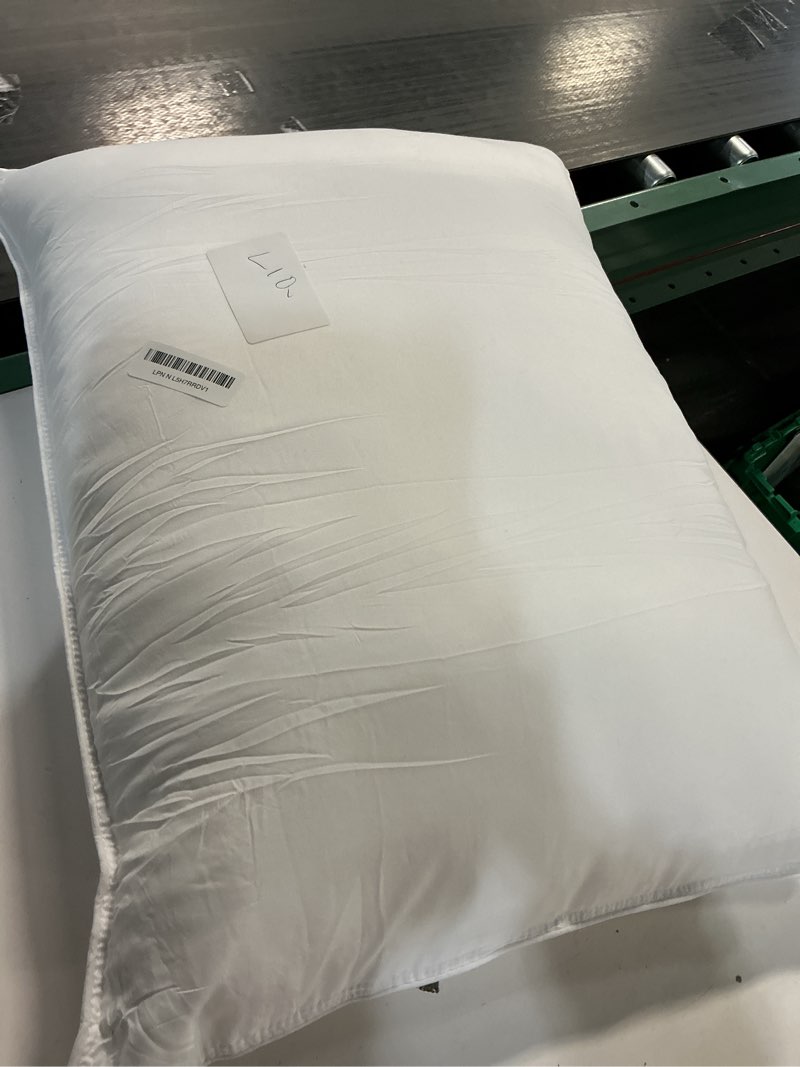 Condition photo showing As Is for EDOW Luxury Soft Pillows for Sleeping, Fluffy Down Alternative Polyester Fiber Filled Pillow, Home&Hotel-Collection, Machine Washable