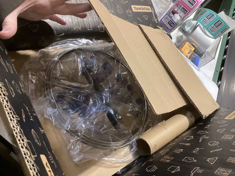 Condition photo showing Good Condition for tramontina tempo tri-ply base stainless steel 3.5-quart saute pan with glass lid, induction-ready cooking pan, oven-safe, dishwasher-safe saute pan 3.5 quarts
