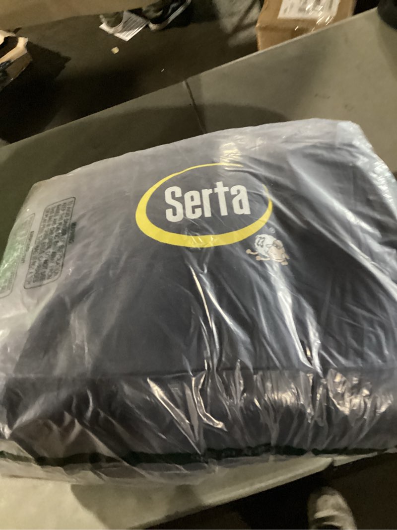 Condition photo showing As Is for Similar to photo) Serta Electric Blanket, Soft, Ribbed, Plush Heating Blanket Queen for Office, Couch, 1-12 hr Auto Shut Off Timer, 10 Lv Heating, ETL Certified, Queen 84\"x90\" Sky Blue Ribbed Sky Blue Queen