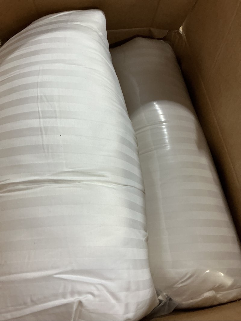 Condition photo showing Good Condition for beckham hotel collection bed pillows standard/queen size set of 2 - original soft down alternative pillow for sleeping - soft support for back, stomach or side sleepers queen / standard white