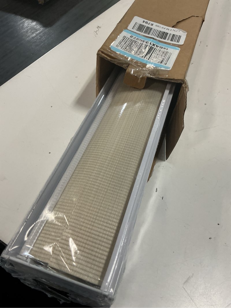 Condition photo showing Good Condition for cordless zebra blinds window blind zebra shade blinds for windows roller sheer shades privacy light filtering shades for home kitchen bathroom (width 39'' x height 72'' cream) 39"w x 72"h cordless cream