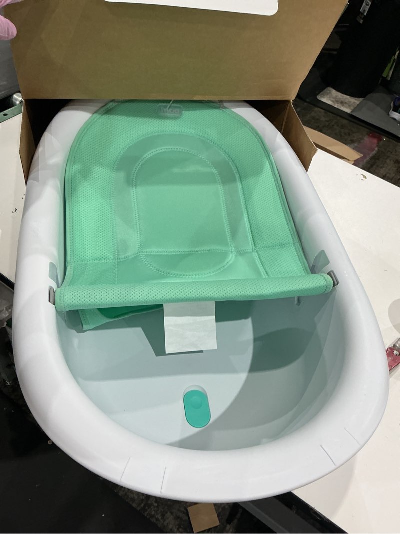 Condition photo showing As Is for frida baby 4-in-1 grow-with-me baby bathtub, baby tub for newborns to toddler with removable bath seat & backrest for bath support in tub bath tub