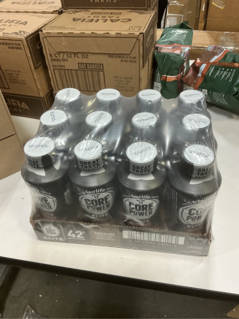 Condition photo showing New/Like New for ( BB:DEC/14/25))Fairlife Core Power Elite 42g High Protein Milk Shakes, Ready to Drink for Workout Recovery, Chocolate, 14 Fl Oz (Pack of 12) (B01DDIRDZA)