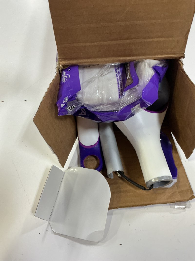 Condition photo showing Good Condition for swiffer powermop multi-surface mop kit for floor cleaning, includes powermop, 2 mopping pad refills, 1 cleaning solution with fresh scent and 2 batteries purple and white