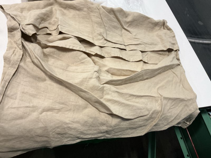 Condition photo showing Good Condition for european linen euro sham, euro, toffee