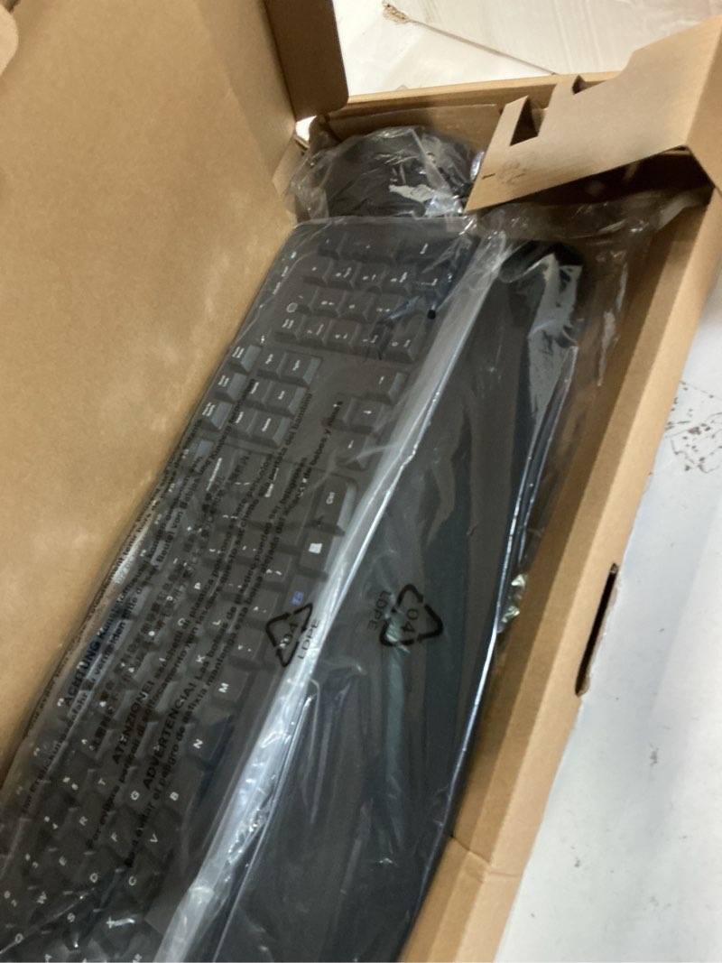 Condition photo showing Good Condition for Amazon Basics Ergonomic Wireless Keyboard and Mouse Combo for Comfortable PC and Laptop Use, 2.4 GHz USB, Black