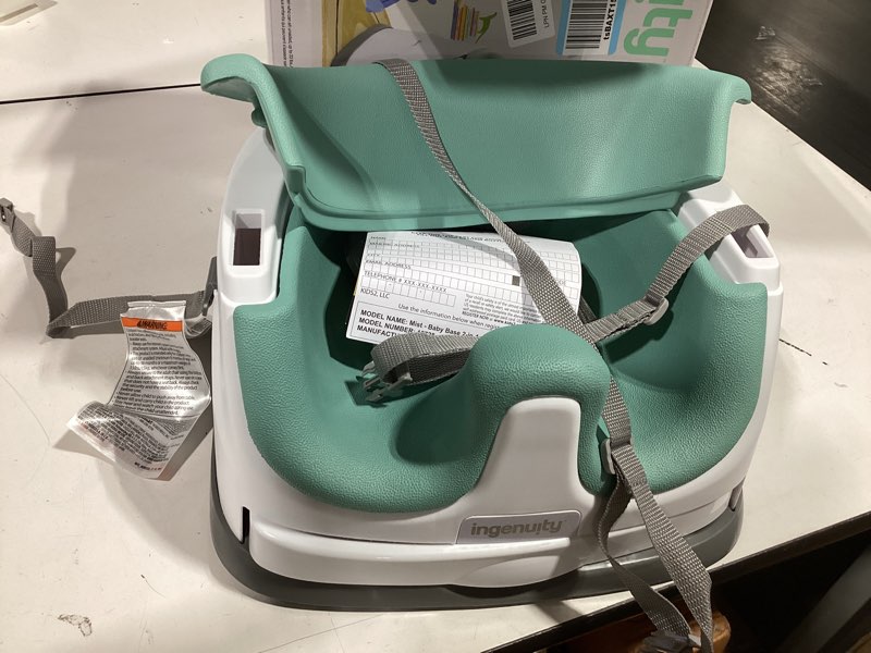 Condition photo showing Good Condition for ingenuity baby base 2-in-1 booster feeding and floor seat with self-storing tray - mist
