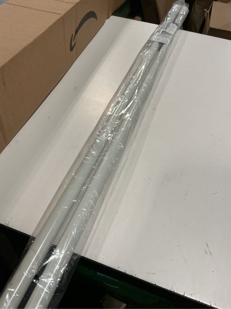 Condition photo showing Good Condition for JAYE 2Pack Spring Tension Curtain Rod Load Adjustable Expandable Heavy Duty Steel White Length to 53-98", Suitable for Wardrobes, Bathrooms, Cabinets, Windows & Storage Cabine (WHITE)