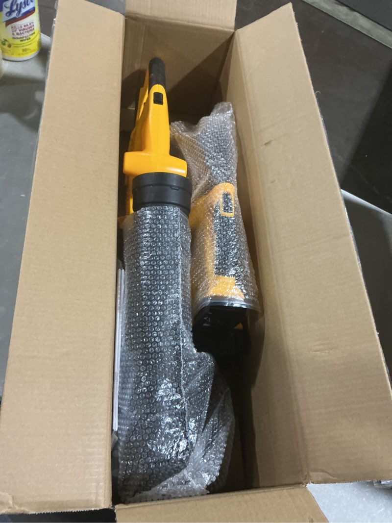 Condition photo showing Good Condition for houselife cordless hedge trimmer and leaf blower combo compatible with dewalt 20v max battery (tool only), 18'' battery powered hedge trimmers and electric leaf blowers lawn care, yard, garden light yellow