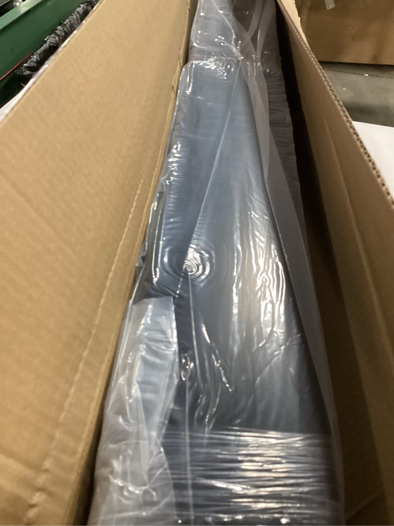 Condition photo showing New/Like New for vinyl pvc real estate sign post 6' tall (connected type), black realtor yard sign post with flat cap for open house, 36" arm holds up to 24" sign
