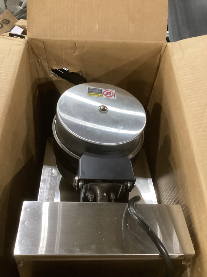 Condition photo showing Good Condition for Commercial Waffle Maker, Professional Belgian Waffle Maker Round Waffle Iron Non-Stick 180° rotary Waffle Iron Machine With Temp and Time Control, for Restaurant Bakeries Kitchen Home 110V 1300W