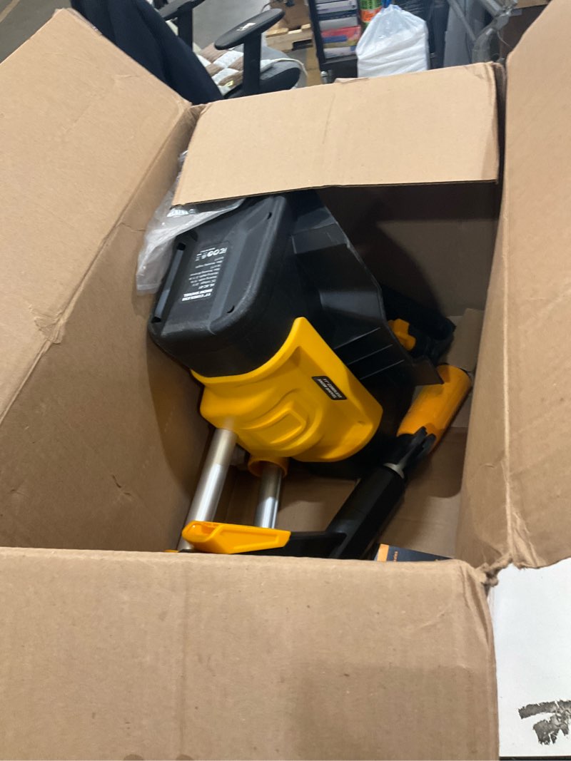 Condition photo showing As Is for Cordless Snow Shovel Compatible with DeWalt 20V MAX Battery (Tool Only), 11" Lightweight Electric Snow Blower with 20FT Max Throw & Adjustable Handle, Snow Thrower for Driveway, Deck, Patio & Steps