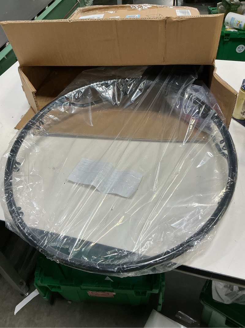 Condition photo showing Good Condition for dripex solid basketball rim 18" replacement breakaway wall mounted outdoor heavy duty solid steel 18 inch rim double spring with all weather net black