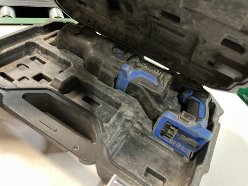 Condition photo showing As Is for kobalt xtr 24-volt variable speed brushless cordless reciprocating saw ( battery not included