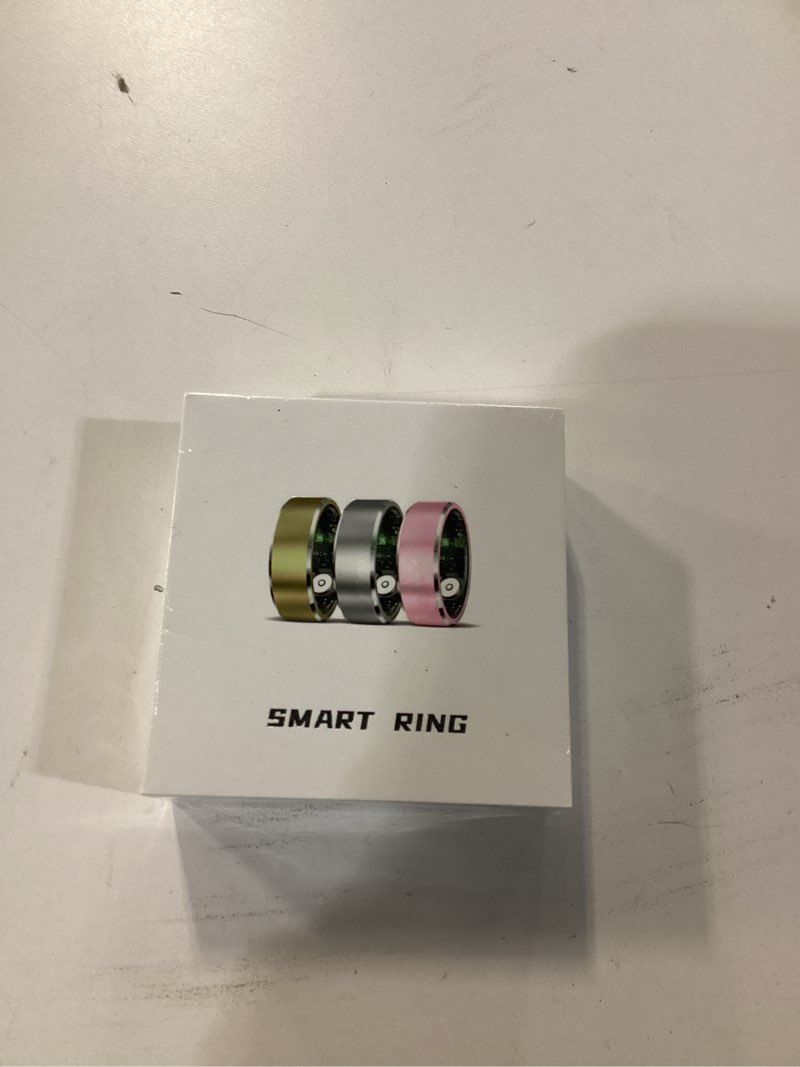 Condition photo showing New/Like New for Smart Health Ring, Featuring Stress and Sleep Monitoring Functions, Compatible with iOS and Android, Waterproof Fitness Tracker for Women & Men, No Subscription Fee. (Silver, 9) Silver 9