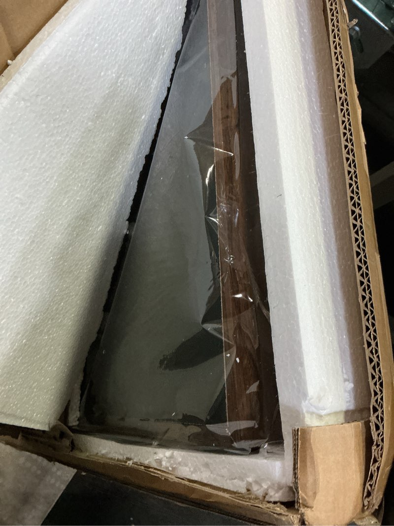 Condition photo showing New/Like New for VERANI Baseball Display Case - 35 Graded Sports Card Frame - Holds Cards with UV Protection Clear View Lockable Wall Cabinet for Football Basketball Hockey Trading, Walnut Large-Vertical-Walnut-Blacklock
