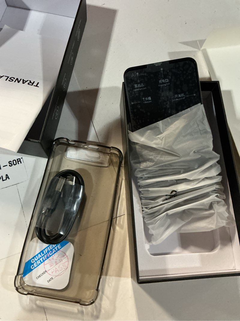 Condition photo showing New/Like New for offline language translator device, m80 chatgpt instant translator no wifi needed, 142 languages two way real-time voice translation, recording&photo ai translator for business learning travel black