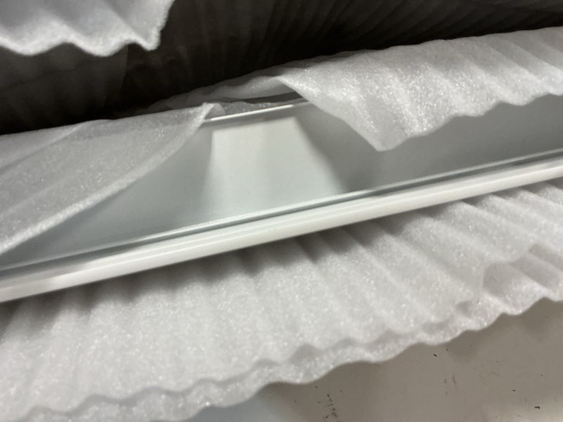 Condition photo showing New/Like New for patikil 20" x 20" aluminum return grille, air supply vent cover linear bar ventilation grille for sidewall wall ceiling hvac system, outer size: 21.7" x 21.7", white 20 x 20 inch