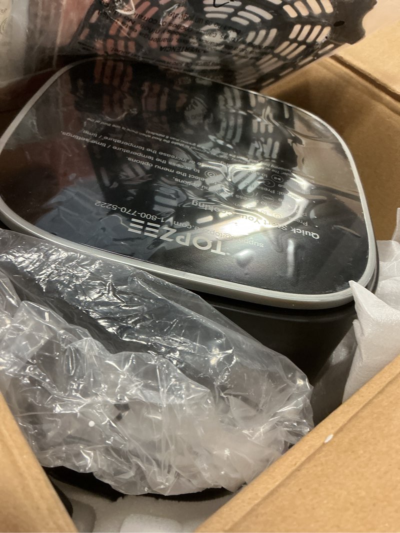 Condition photo showing Good Condition for TOPZEE Air Fryer 12-in-1 with 5.5 QT Large Capacity, Compact Air Fryer, 100-400? Precise Heat, 360°Hot Air Circulation, 95% Less Oil, Bake, Dry, Reheat, Frozen, Broil, Proof, Black