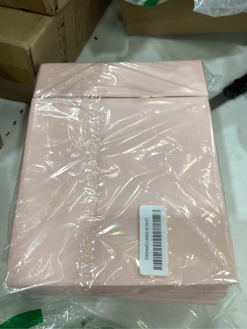 Condition photo showing Good Condition for bakepacker 55pcs pink pie boxes 8x8x2.5 inches easy assemble macaroon cookie boxes bakery boxes with window for bakery (auto-pop up) pink-55pcs
