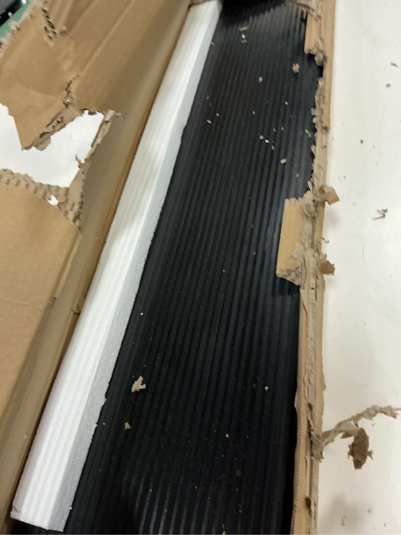 Condition photo showing As Is for 0.6" rise rubber threshold ramp for doorways, wheelchair ramp for home entrance, door threshold ramp for wheelchairs, walkers, scooters, strollers – cuttable & non-slip rubber door ramp