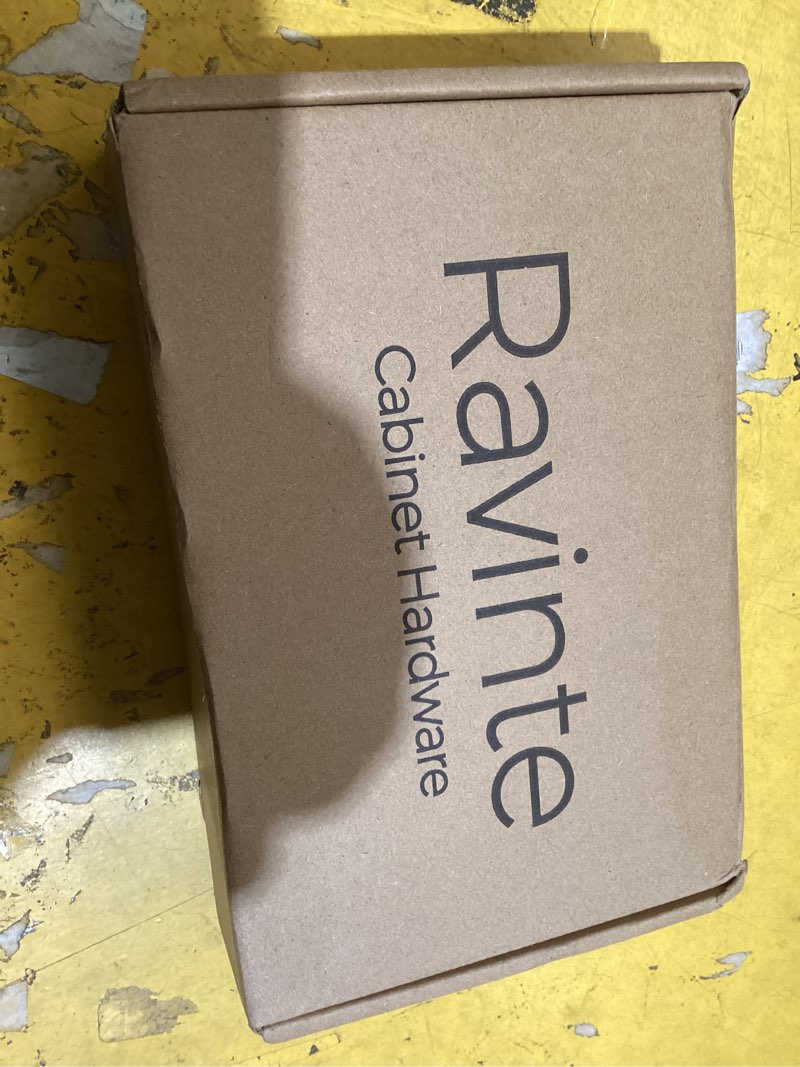 Condition photo showing Good Condition for ravinte 25 pack 1-3/16 inch matte black kitchen square cabinet knobs solid drawer pulls black single hole kitchen cabinet hardware knobs for cabinets and drawers matte black 25