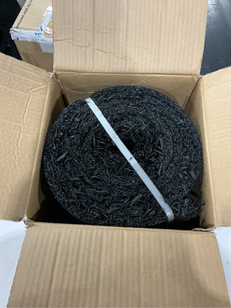 Condition photo showing New/Like New for Lukloy 2 Pack 140" X 5.75" Black Rubber Mulch for Landscaping Reduced Weed Growth, Cuttable Recycled Rubber Mulch Roll Mat, Permanent Natural-Looking Tree and Playground Gardening Edging Border 140" x 5.75"-2PCS black
