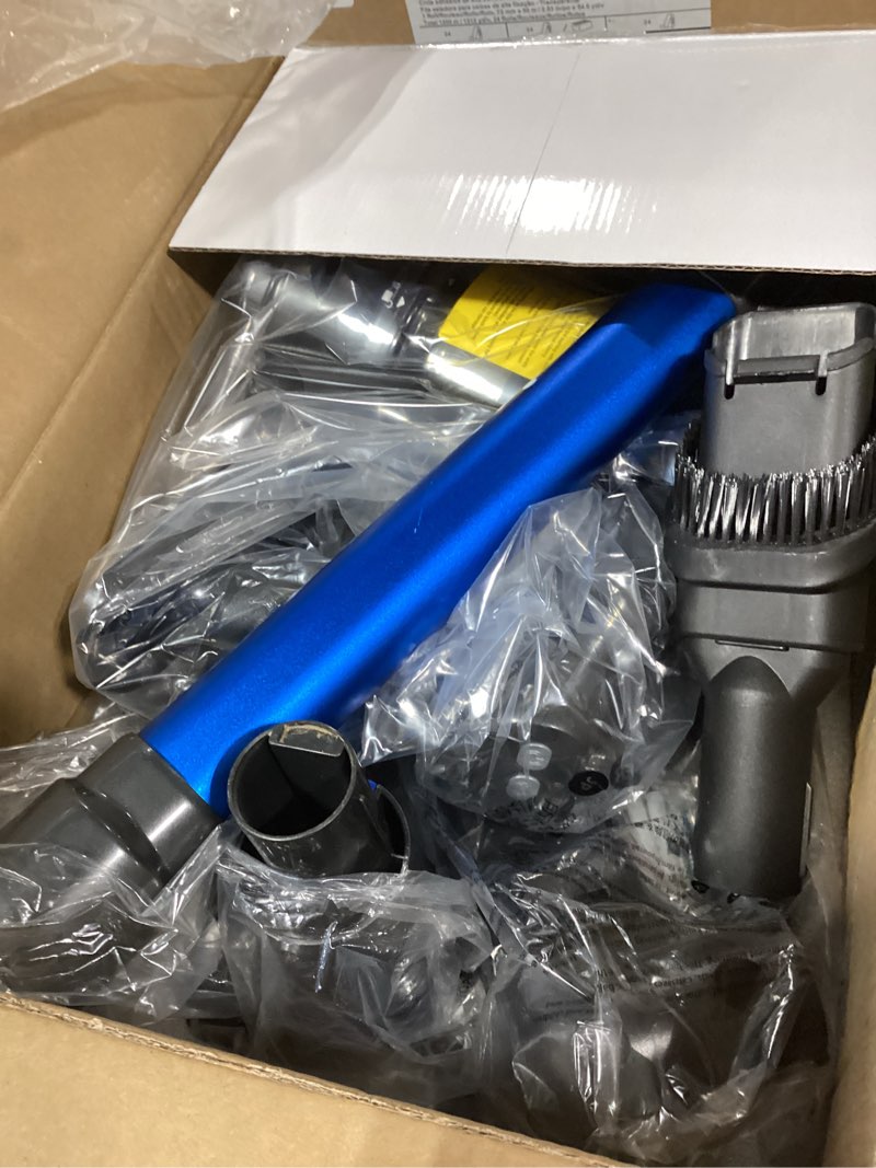 Condition photo showing Good Condition for cordless vacuum cleaner, 8-in-1 cordless stick vacuum cleaner with 3 suction modes, up to 45mins runtime, rechargeable, self-standing, wireless vacuum cleaners for home pet hair carpet car hard floor blue