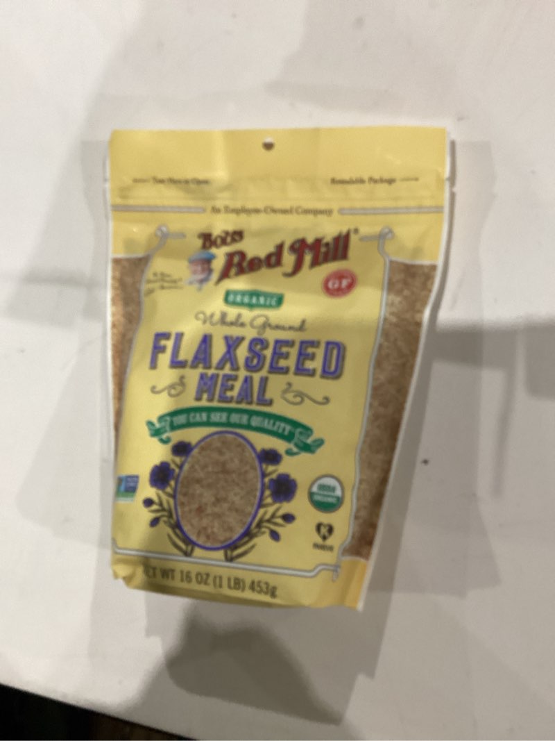 Condition photo showing New/Like New for Bob's Red Mill Organic Brown Flaxseed Meal, 16-Ounce (Pack of 2) 16 Ounce (Pack of 2)