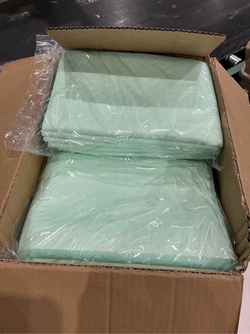 Condition photo showing As Is for medline super absorbent underpad, 36\\\" x 36\\\", 50 count, extra large disposable incontinence pads, protective bed pads, chucks, for kids, adults, elderly, furniture & surface protection pee pad 36 inches x 36 inches (50 count)