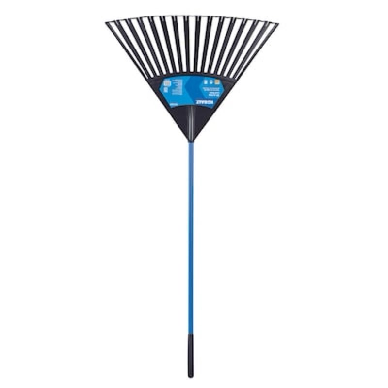 kobalt 30-in plastic lawn and leaf rake with fiberglass handle