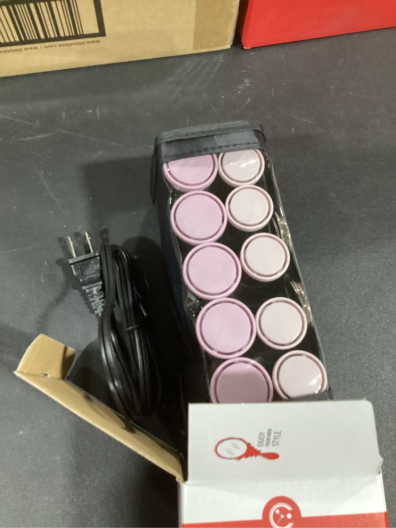 Condition photo showing Good Condition for Remington Compact Ceramic Dual Voltage Hot Rollers for Long and Short Hair, Hair Setters, Hair Curlers, 1-1 ¼" Purple/Black, 10 Piece Set 1 Count (Pack of 1)