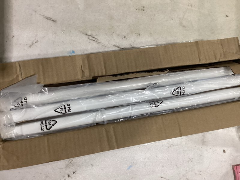 Condition photo showing Good Condition for white curtain rods for windows 48-84 inch,3/4 inch heavy duty adjustable decorative curtain rod with modern finials,window rods for bedroom, living room,patio and kitchen 16"-84"|1 pack white