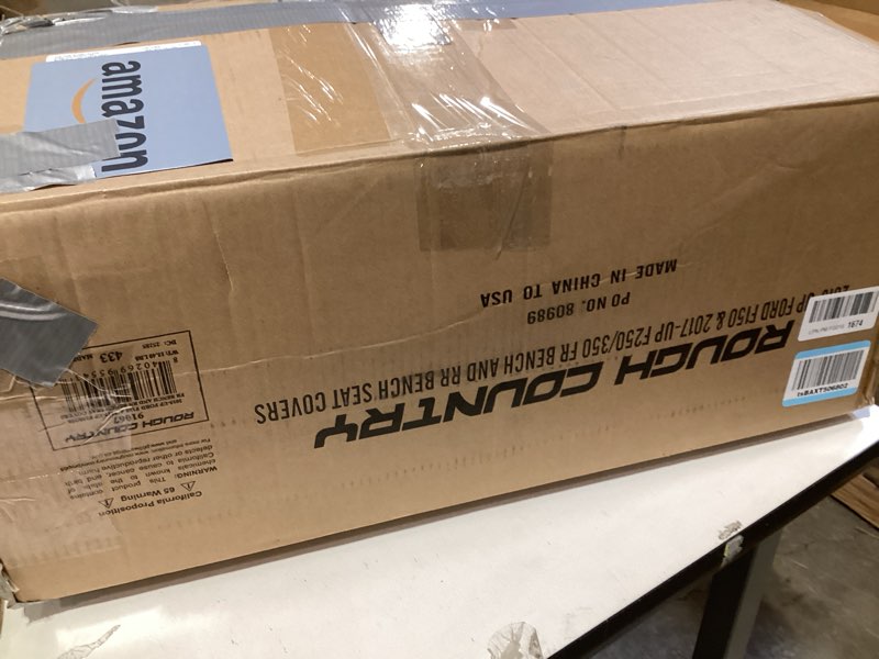 Rough Country Neoprene Front & Rear Seat Covers for Ford F-150, Lightning, F-250 & F-350 (2015-2026)