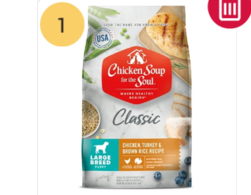 Chicken Soup Chicken  Turkey & Brown Rice Large Breed Puppy Recipe Dry Dog Food  13.5 lb (BB: 10/19/25)