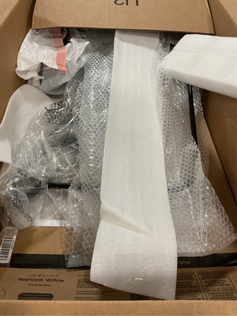 Condition photo showing As Is for BabyBond Baby Bassinet, 3 in 1 Bassinet Bedside Sleeper with Washable Soft Mattress and Sheet, 6 Height Adjustable Bedside Crib, 4-Sided Mesh Bedside Bassinet for Baby Black