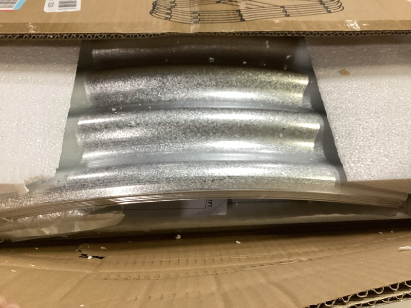 Condition photo showing Good Condition for 8x4x1ft(2 Pack) Galvanized Oval Raised Garden Bed,Outdoor Planter Box Metal Patio Kit Planting Bed for Vegetables Flowers Herb,Silver 8x4x1ft(2 Pack) Silver