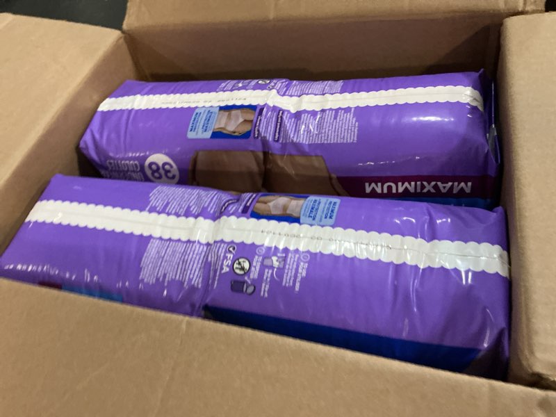 Condition photo showing New/Like New for Always Discreet Incontinence Underwear Women's - Maximum Protection - Large - 76ct