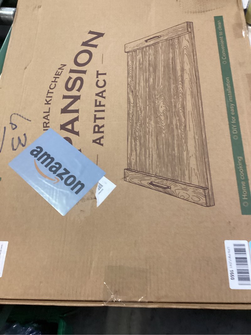 Condition photo showing New/Like New for Electric & Gas Stove Top Covers – Large Pine Stovetop Cover & Decorative Tray with Handles – Multi-Functional Stove Cover & Cutting Board for Kitchen – Modern Home Accessories 30.3"x21.7" Brown